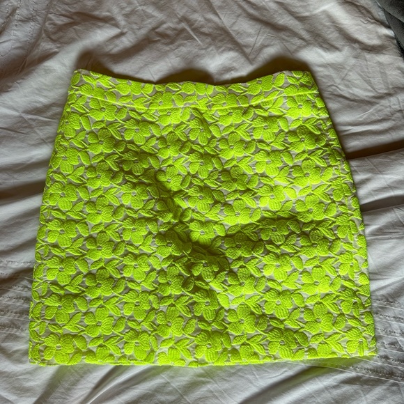 J Crew neon embroidered miniskirt - Picture 1 of 9